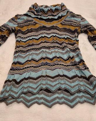 M Missoni dolcevita zigzag lurex - taglia 40 S