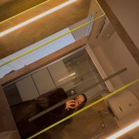 Specchio contenitore bagno con led 90x15x70