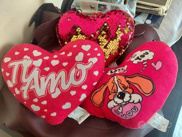 3 Peluche Cuore Amore