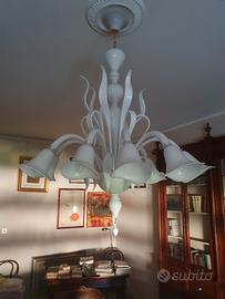 lampadario di vetro di murano 
