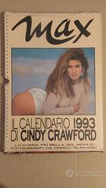 Calendario 1993 Cindy Crawford rivista Max