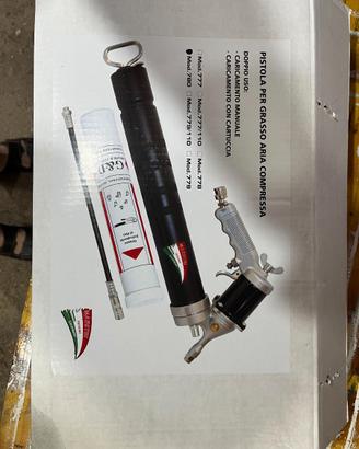 KIT PISTOLA ARIA COMPRESSA PER GRASSO CON TUBETTO