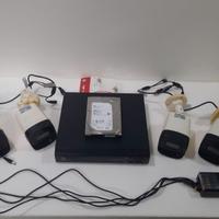 SISTEMA VIDEOSORVEGLIANZA Full HD XVR+4 CAM DAHUA