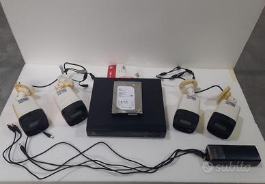 SISTEMA VIDEOSORVEGLIANZA Full HD XVR+4 CAM DAHUA