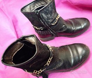 STIVALETTI NERI BAMBINA USATI TAGLIA 32