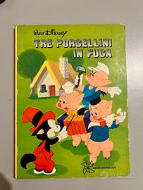 Walt Disney Tre porcellini in fuga Vintage 1972