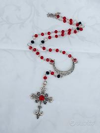 Collana stile rosario gothic vampire witchy