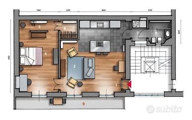 Luminoso bilocale con terrazzo - TUTTO INCLUSO