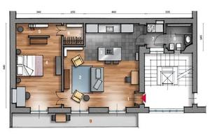 Luminoso bilocale con terrazzo - TUTTO INCLUSO