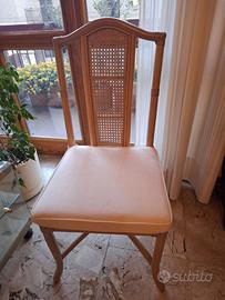 6 sedie in bambù