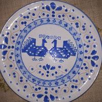 Servizio 6 piatti 34 cm ceramica sarda