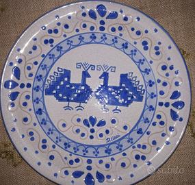 Servizio 6 piatti 34 cm ceramica sarda