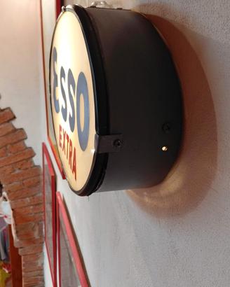 Insegna Esso Extra  in vetro 