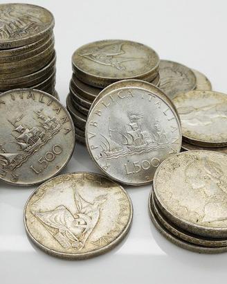 500 lire o once argento