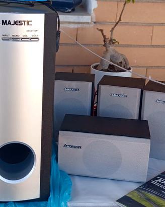 Sistema audio majestic casse