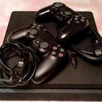 Playstation 4 slim 1 TB,3 giochi e 2 joypad + HDMI