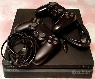 Playstation 4 slim 1 TB,3 giochi e 2 joypad + HDMI