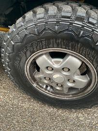 8 RUOTE COMPLETE LAND ROVER DISCO 1 invern. + M/T