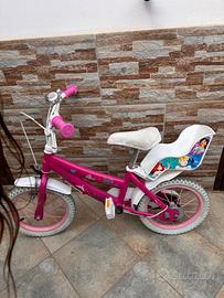 Bicicletta bambina Principesse 14’ senza rotelle