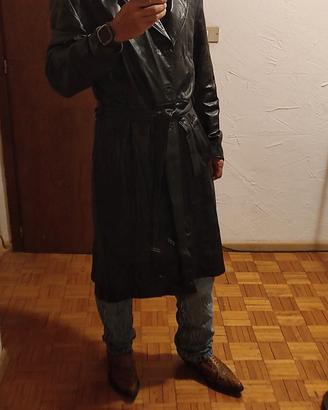 trench pelle uomo 