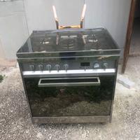 Cucina gas 5 fuochi forno elettrico ventilato 80cm
