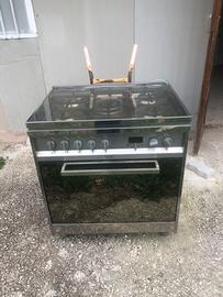 Cucina gas 5 fuochi forno elettrico ventilato 80cm