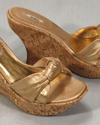 Sandalo donna zeppa in sughero