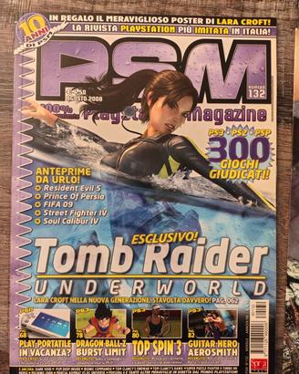 RIVISTA N°132 PSM CON POSTER TOMB RAIDER 