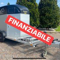 Trailer van per cavalli xantos con porta carrozza