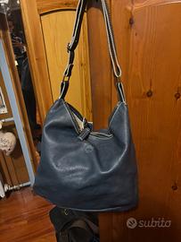 Borsa originale Timberland blu in pelle