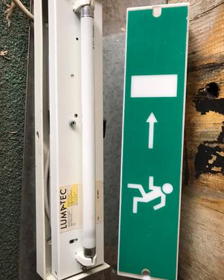 Lampada vintage Uscita di emergenza