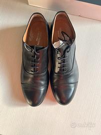 Scarpe Oxford uomo nere in pelle n. 45