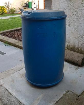 Barile  serbatoio blu 250lt