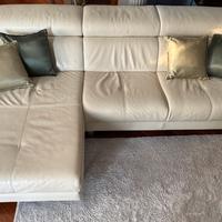 Divano in pelle vera