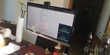 Monitor HP 27es + braccio