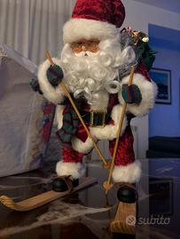 Babbo Natale sciatore pupazzo