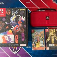Nintendo switch scarlatto e violetto + giochi