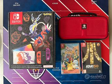 Nintendo switch scarlatto e violetto + giochi