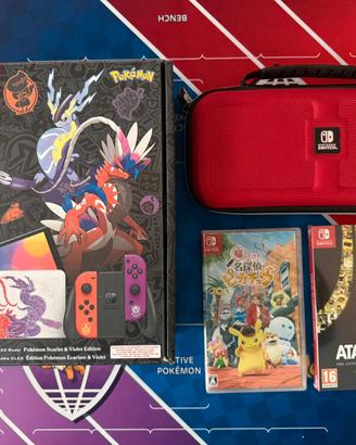 Nintendo switch scarlatto e violetto + giochi