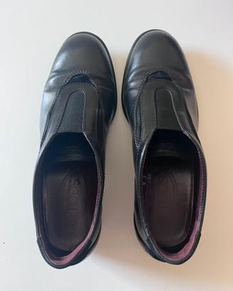 Tod’s scarpe donna pelle nera slip-on