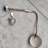 lampada a braccio flessibile industriale antica