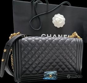 BORSA CHANEL BOY CAVIAR NUOVA