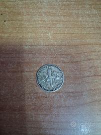 Moneta 1 Dime 1956 USA Roosevelt, in argento 90%
