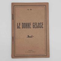 Commedia Teatrale Le Donne Gelose libricino antico