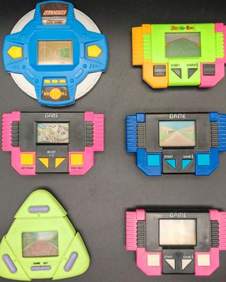 Lotto 6 videogiochi portatili LCD handheld anni 80