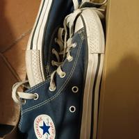 Converse blu alte bambino 33