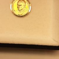 ciondolo  oro giallo18 Kt Giovanni Paolo II g 2,60