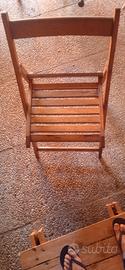 Sedie pieghevoli legno 