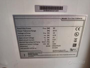 Pannelli solari + regolatore di carica solare mppt