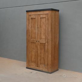 Armadio stipo dispensa due ante in legno di pino